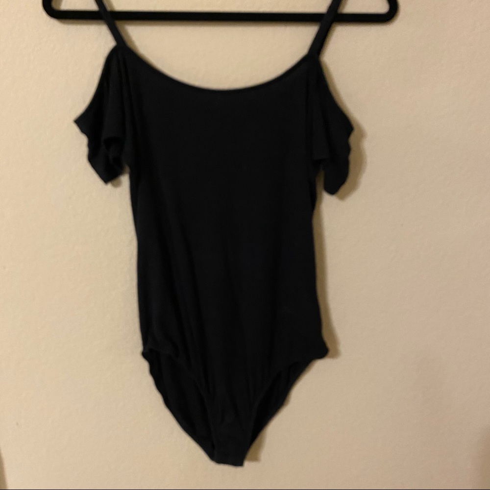 Black Urban Outfitter Off Shoulder Body Suit